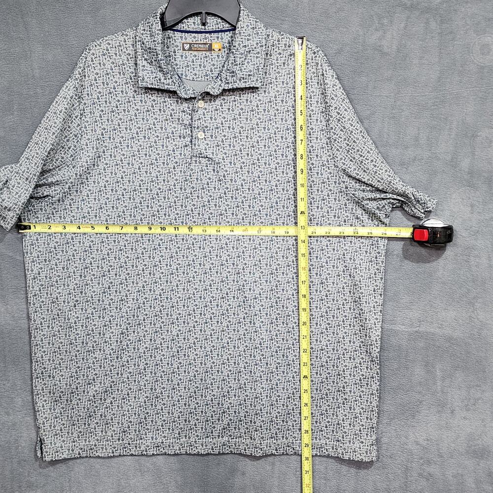 Cremieux Performance Polo XL Tool Print Dad Shirt Handyman Gray - Picture 7 of 7